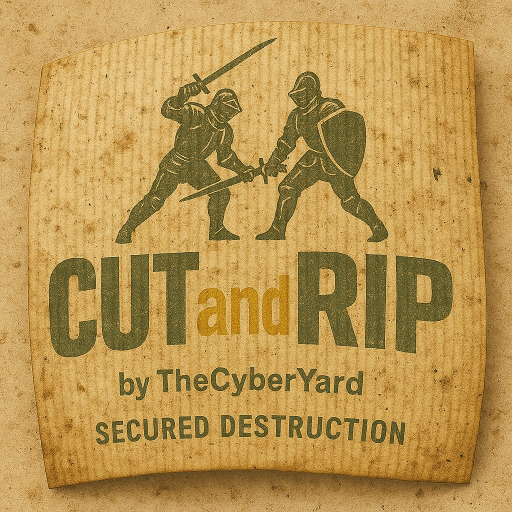 Cut&Rip: Secure Product Destruction & Recycling Logo